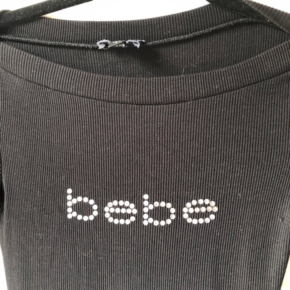 Bebe Rhinestone Ribbed Sweater - Picture 2 of 6